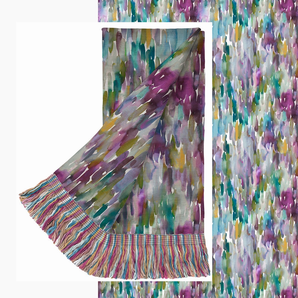 Azima Abstract Printed Throw Indigo