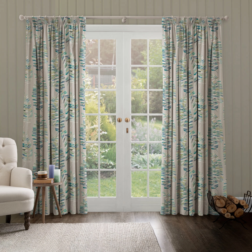 Azolla Printed Made to Measure Curtains Capri