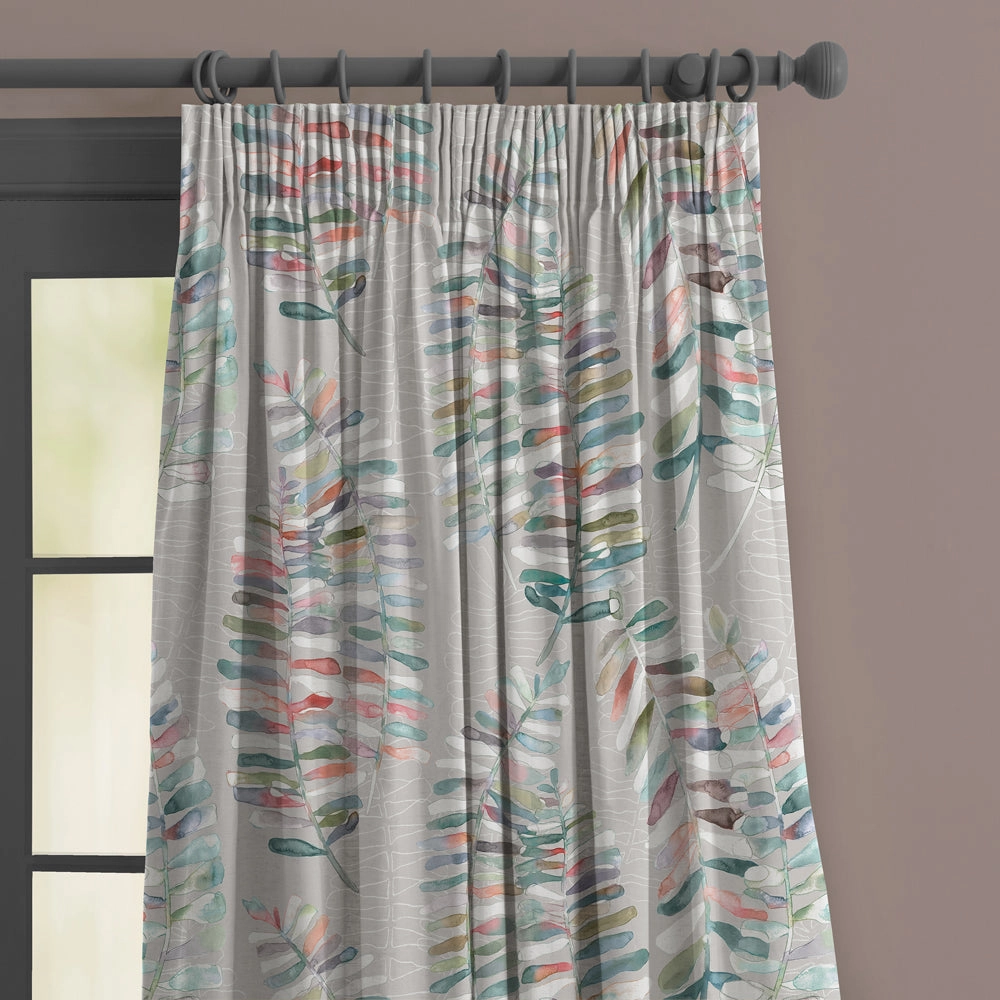 Azolla Printed Made to Measure Curtains Cinnamon