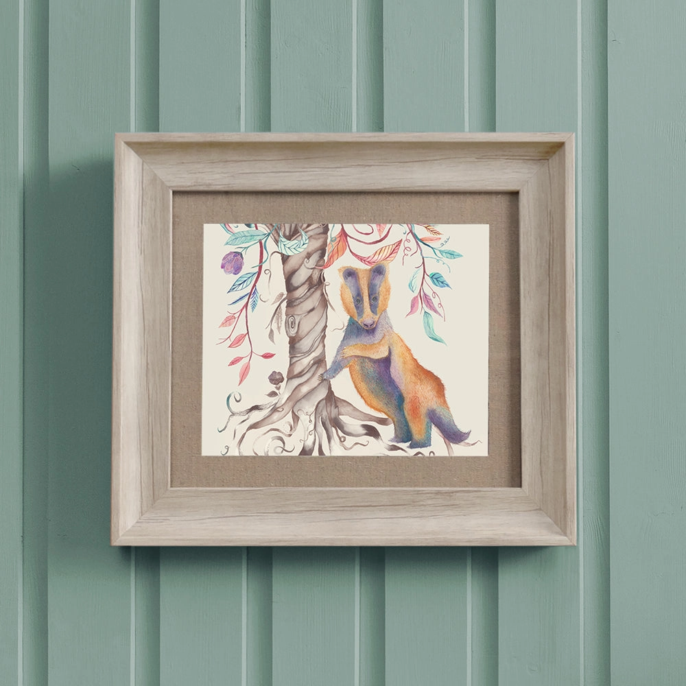Badger Framed Print Birch/Badgermodern home decor ,home decor for bedroom 