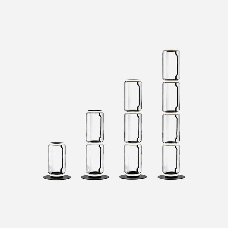 Bamboo Glass Floor Lamp