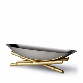 Bambou Serving Boat - Largenordic style desktop ornaments