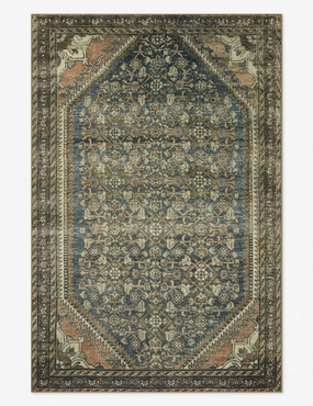 Banks I Rug by Magnolia Home by Joanna Gaines x Loloimodern color block patchwork rug