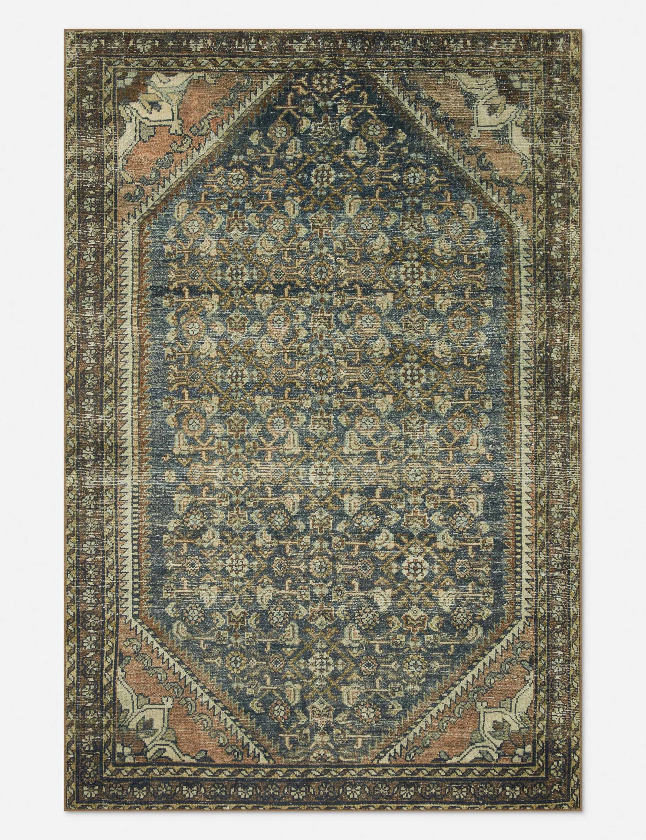 Banks I Rug by Magnolia Home by Joanna Gaines x Loloimodern color block patchwork rug