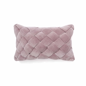 Basket Woven Cushion Cover 400 X 250 Purplebedding sets ,throw blankets 