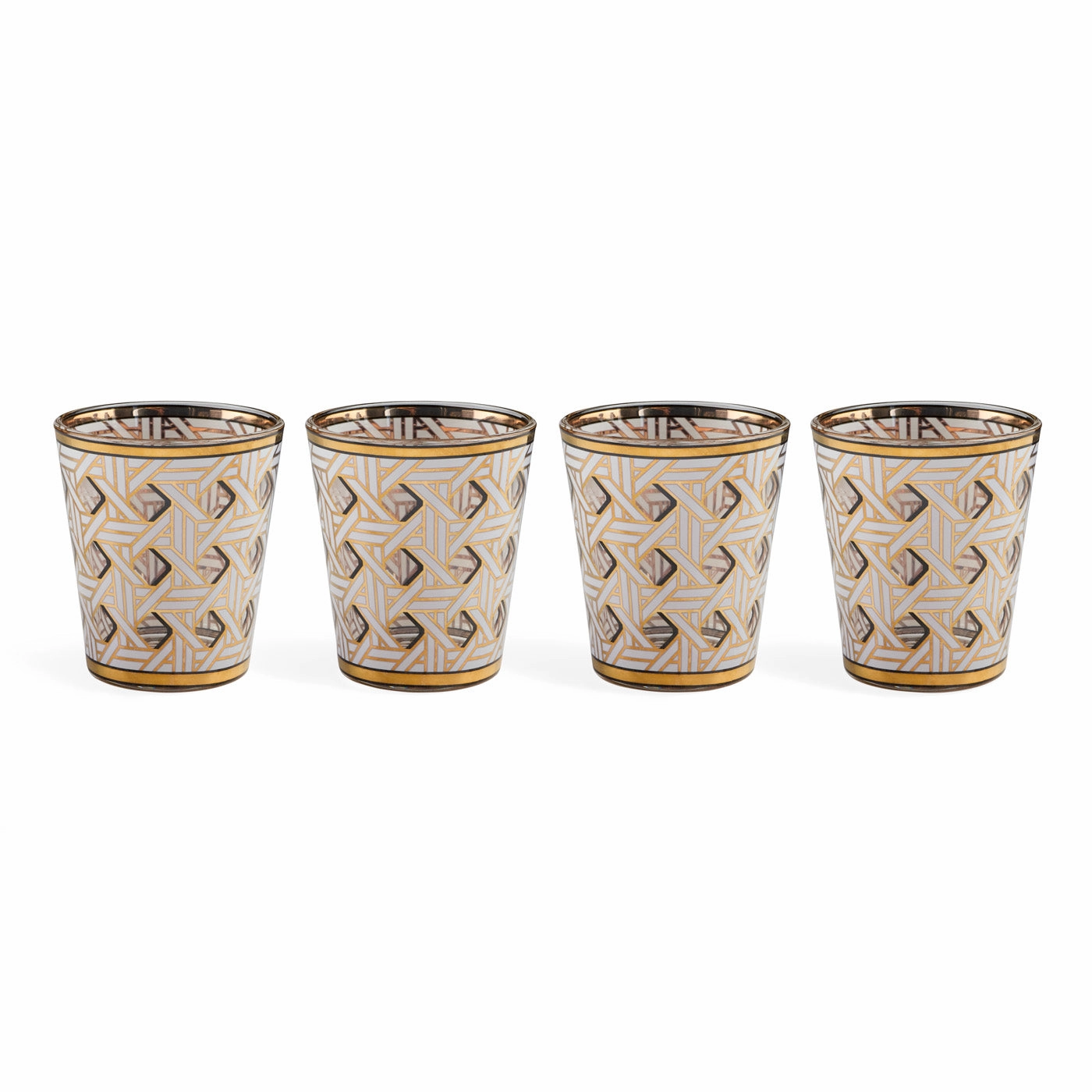 Basketweave Glassware Setmodern kitchen decor ,kitchen dinner set ,dinnerware 