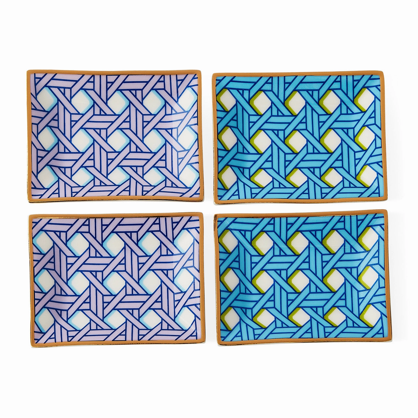 Basketweave Petite Tray Setmultipurpose serving tray