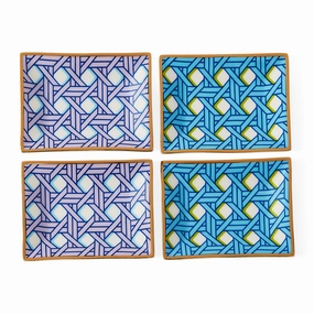 Basketweave Petite Tray Setmultipurpose serving tray