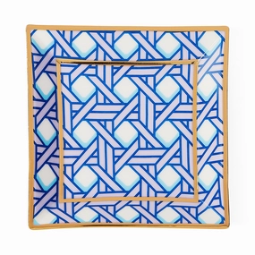 Basketweave Square Traymultipurpose serving tray