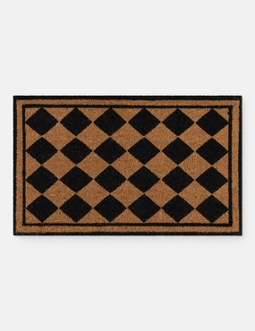 Bassett Doormatmodern color block patchwork rug