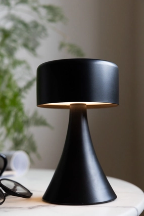 Battery-Powered Cordless Table Lamp In Blackkids table lamp,modern table lamp