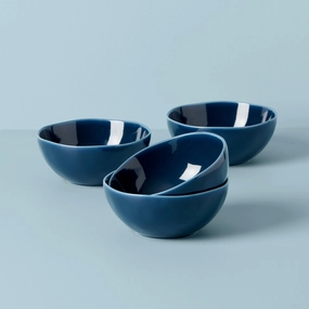 Bay Colors Blue All-Purpose Bowls - Set of 4summer decor ,outdoor summer decor 