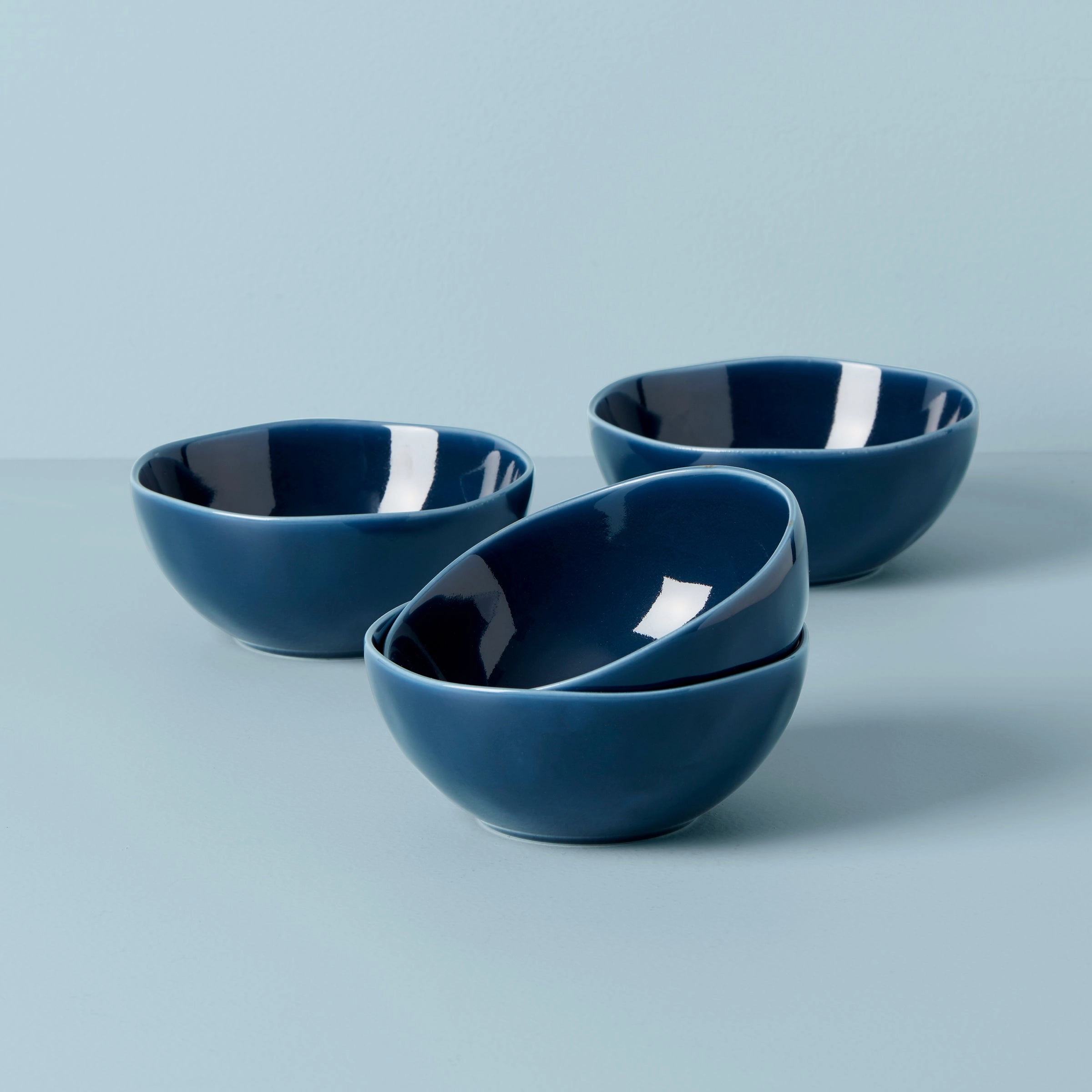 Bay Colors Blue All-Purpose Bowls - Set of 4summer decor ,outdoor summer decor 
