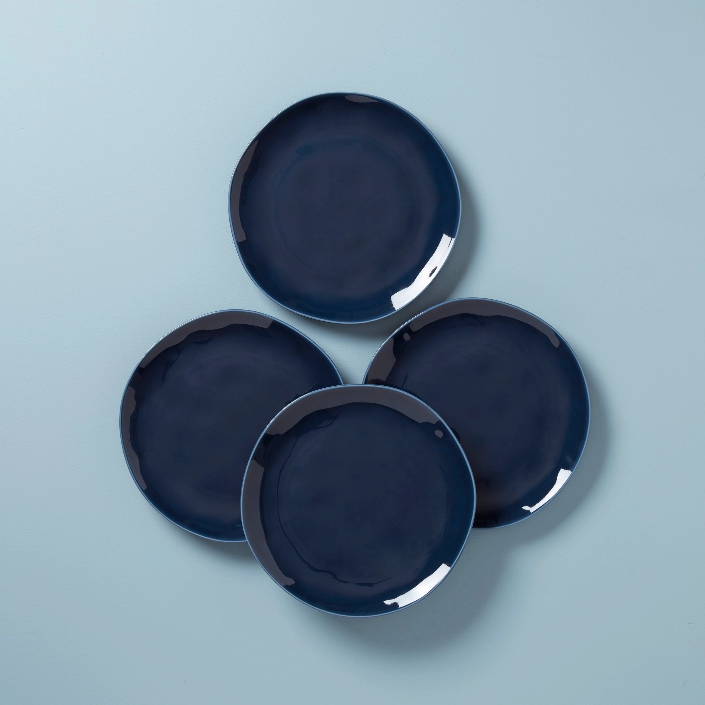 Bay Colors Blue Dinner Plates - Set of 4summer decor ,outdoor summer decor 