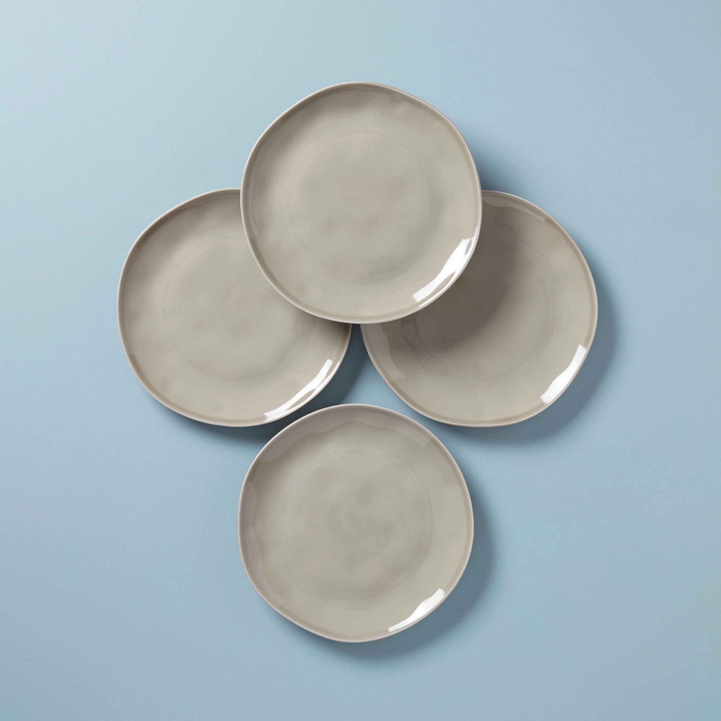 Bay Colors Grey Dinner Plates - Set of 4halloween party decor ,outdoor halloween decor 