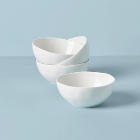 Bay Colors White All-Purpose Bowls - Set of 4summer decor ,outdoor summer decor 