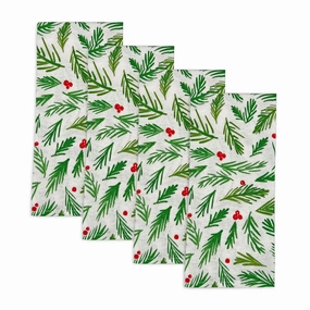 Bayberry Merry & Bright Dinner Napkins - Set Of 4modern kitchen decor ,kitchen dinner set ,dinnerware 