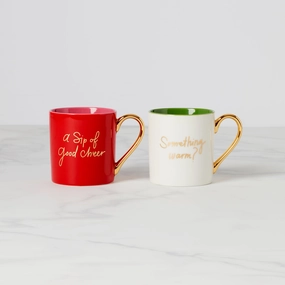 Be Jolly Color 2-Piece Mug Setmodern kitchen decor ,kitchen dinner set ,dinnerware 