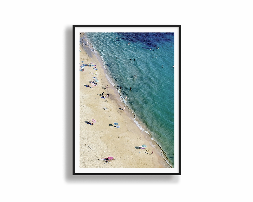 Beachgoersmodern abstract painting decor