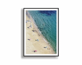 Beachgoersmodern abstract painting decor