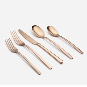 Beacon Copper Mirror 20 Piece Flatware Seteco-friendly bamboo fiber tableware set 