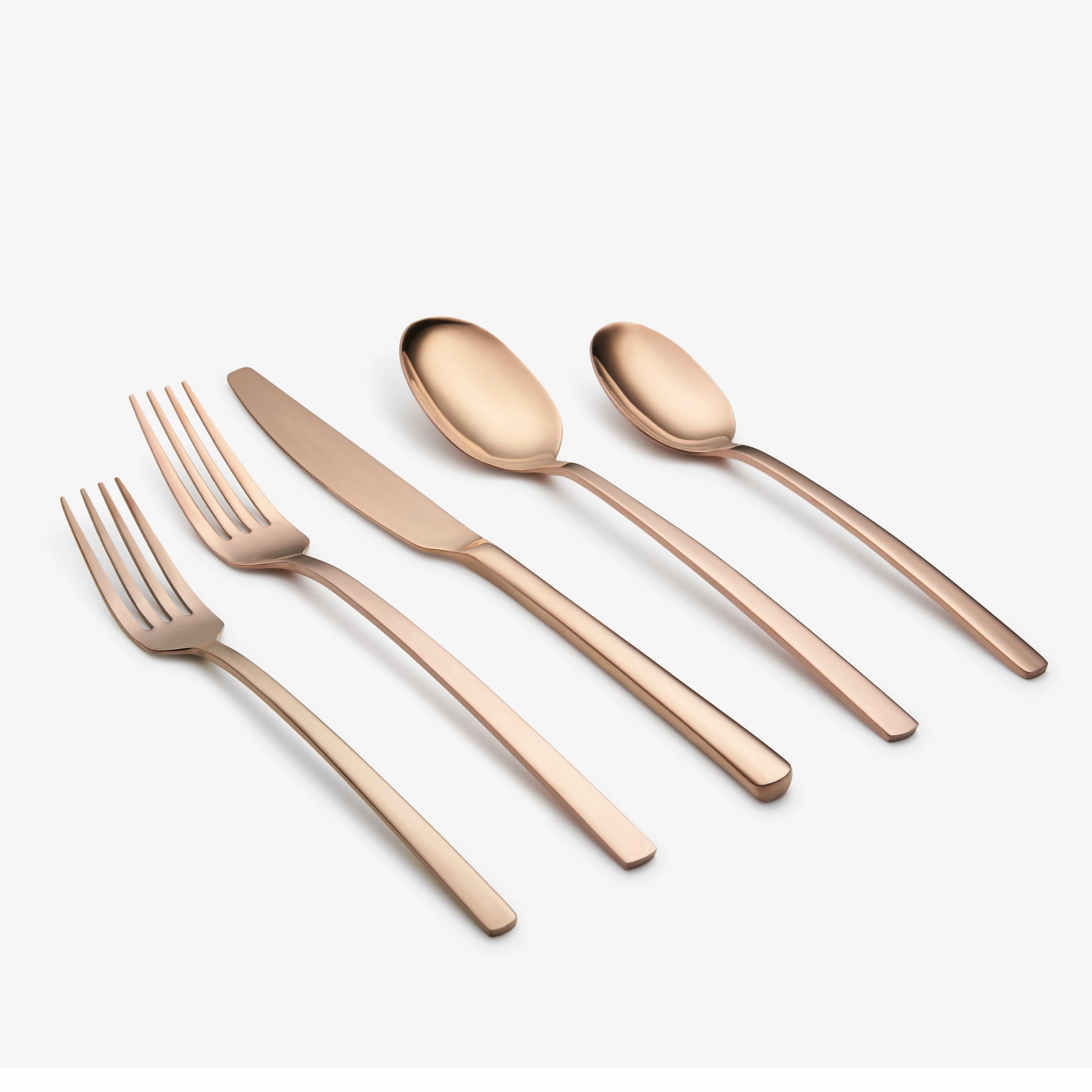 Beacon Copper Mirror 20 Piece Flatware Seteco-friendly bamboo fiber tableware set 