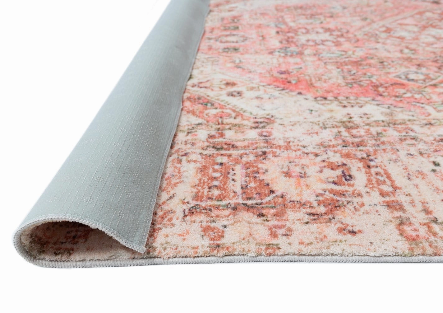 Beatrice Peach Transitional Washable Rug