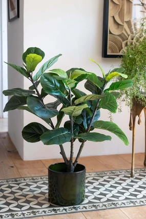 Beautiful Faux Fig Artifical Plantdecorative vase ,Modern Ceramic Vase for Home Decoration 