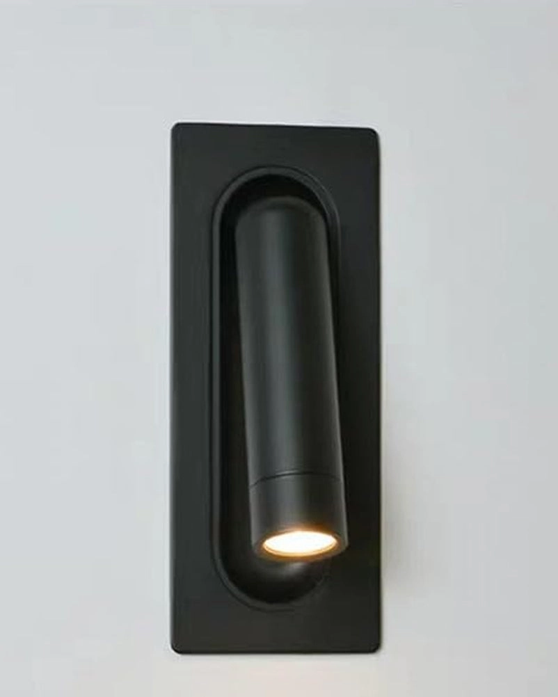 Bedside Wall Light with Spot-6W Black