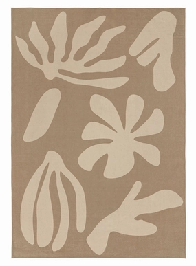 Benala Brown Graphic Indoor Outdoor Washable Rug *NO RETURNS UNLESS FAULTYmodern color block patchwork rug