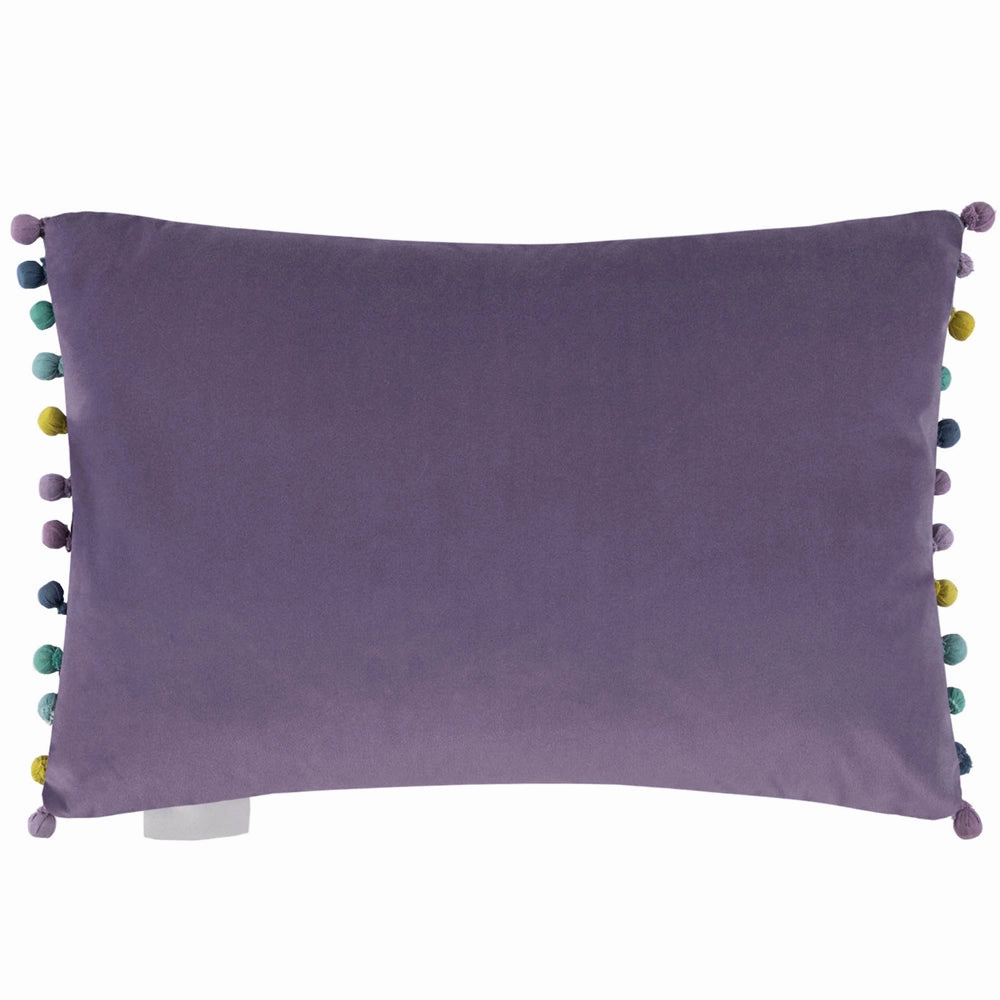Bennu Printed Feather Cushion Amethyst