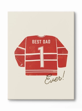 Best Dad Ever (Red), Canvasindoor decorative canvas print