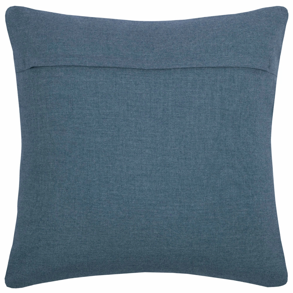 Betel Embroidered Feather Cushion Bluebell