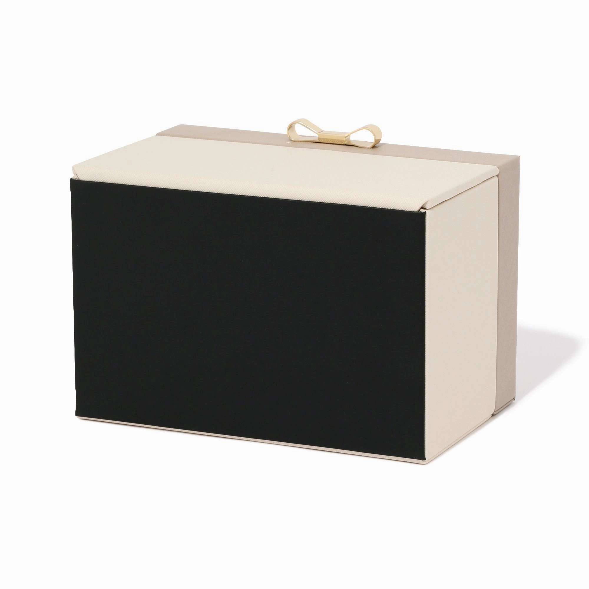 Bicolor Jewelry Box Small Beige