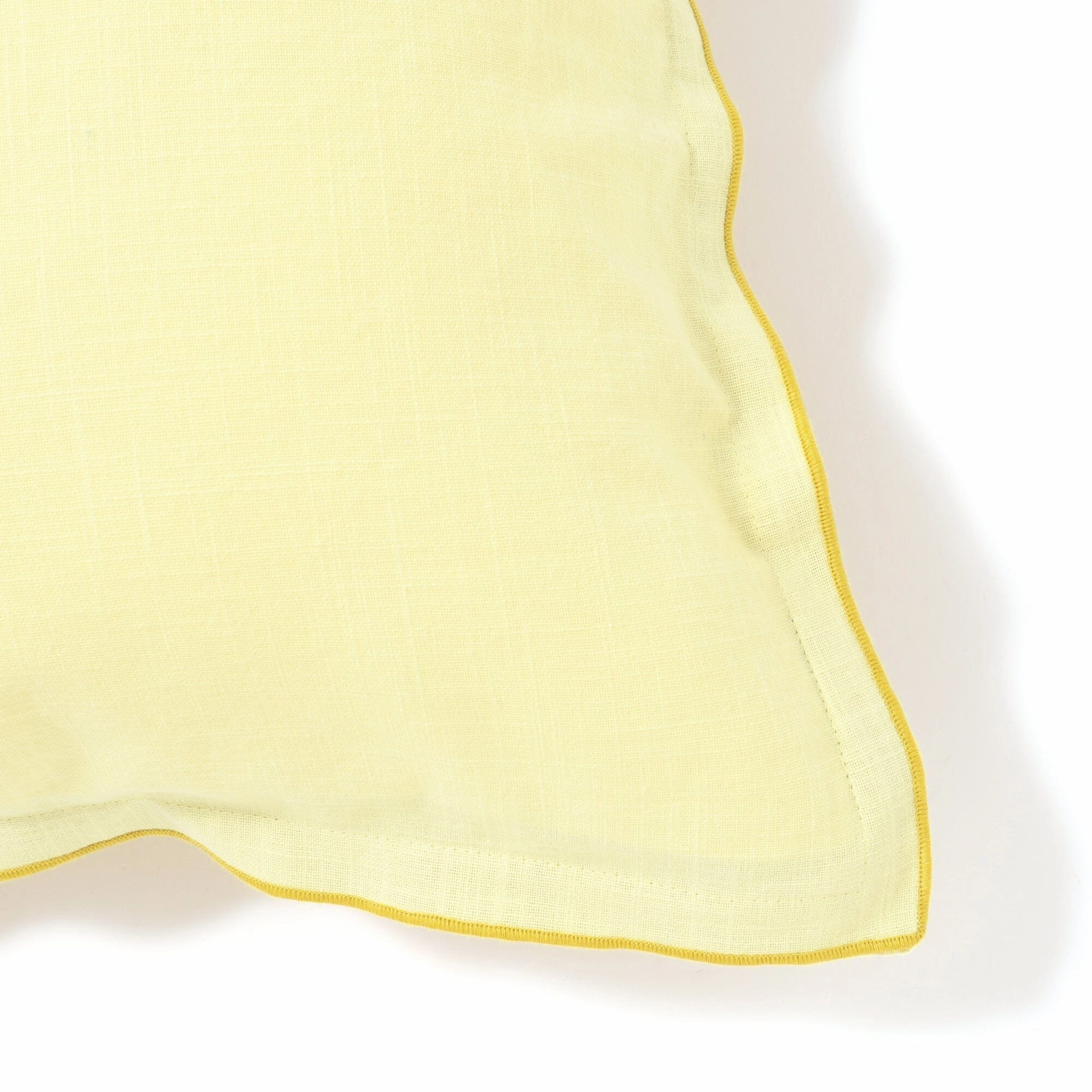 Bicolor Piping Cushion Cover 450 X 450 Yellow