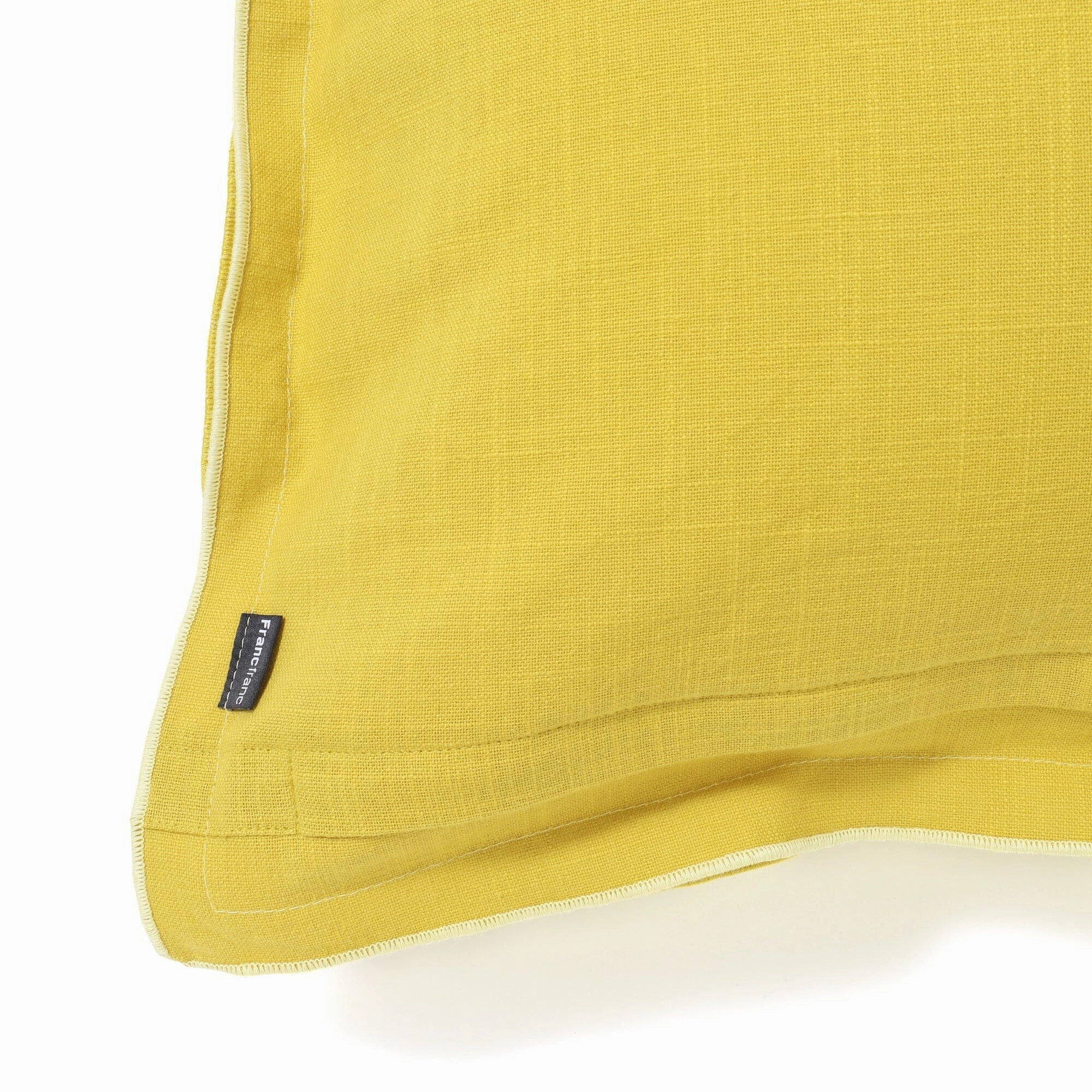 Bicolor Piping Cushion Cover 450 X 450 Yellow