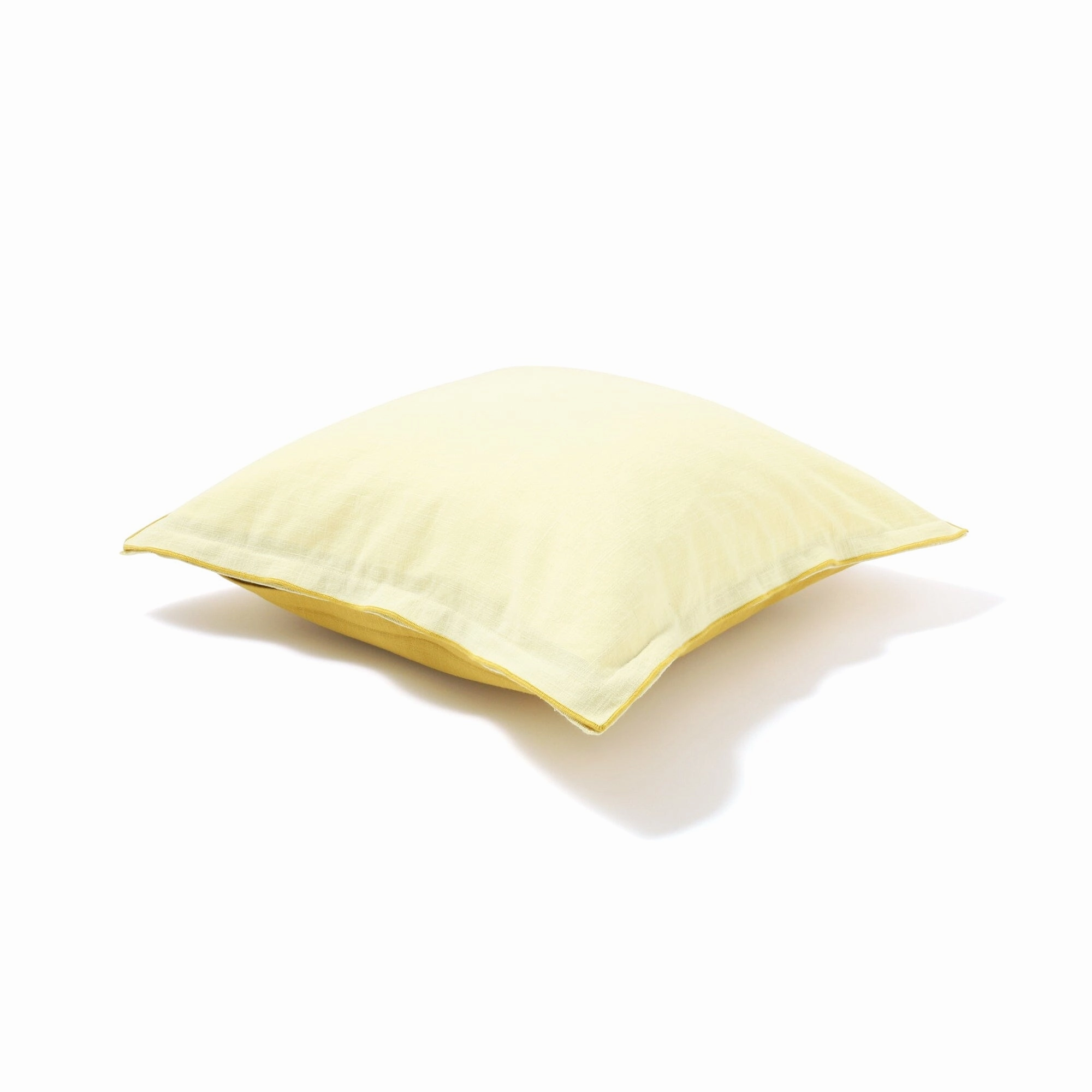 Bicolor Piping Cushion Cover 450 X 450 Yellow