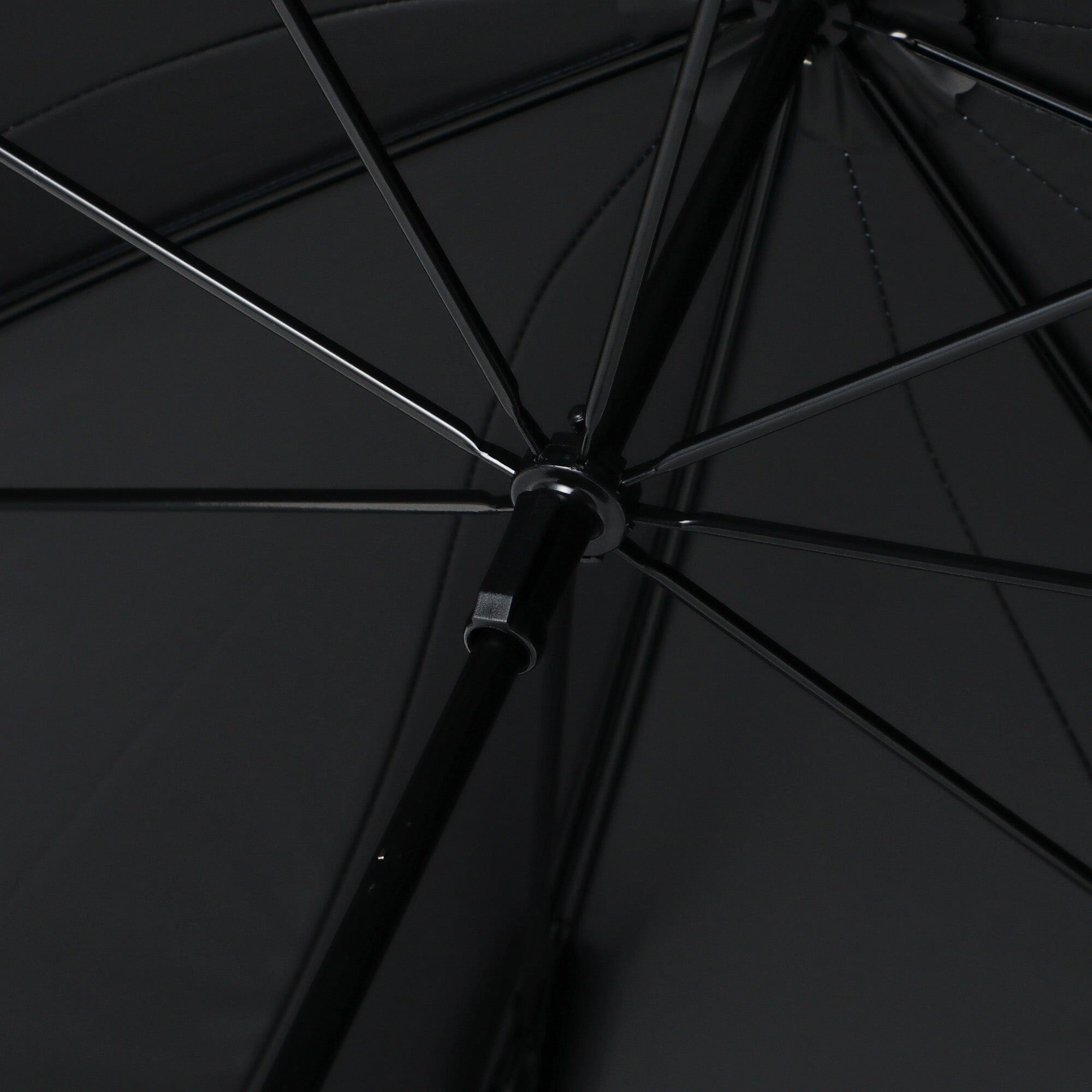 Bicolor Piping Long Umbrella 58Cm White (For Both Sunny And Rainy Days)