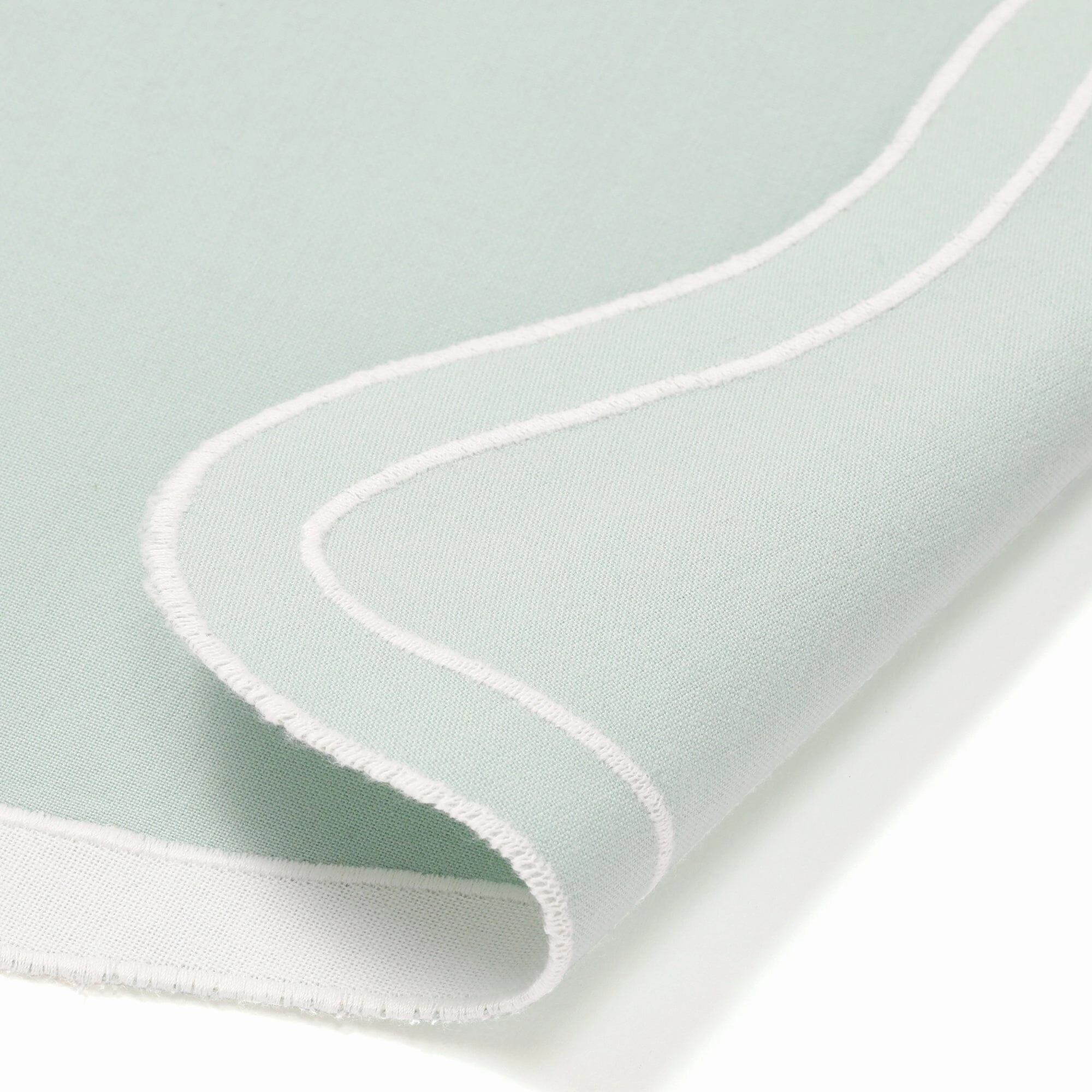 Bicolor Wave Lunch Mat Green X White