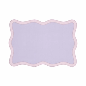 Bicolor Wave Lunch Mat Purple X Pinkwaterproof oil-proof tablecloth