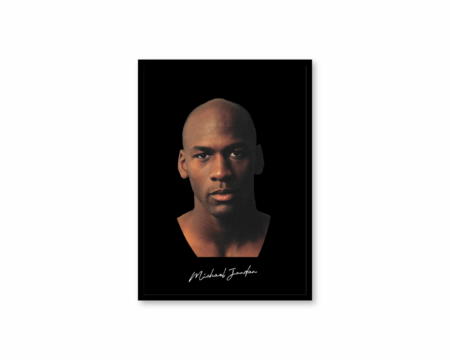 Big Head Michael Jordan Black Portraitmodern abstract painting decor