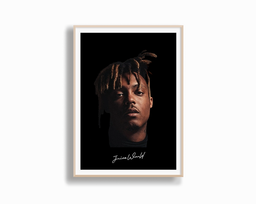 Big Head Retro Juice WRLD Black Portrait