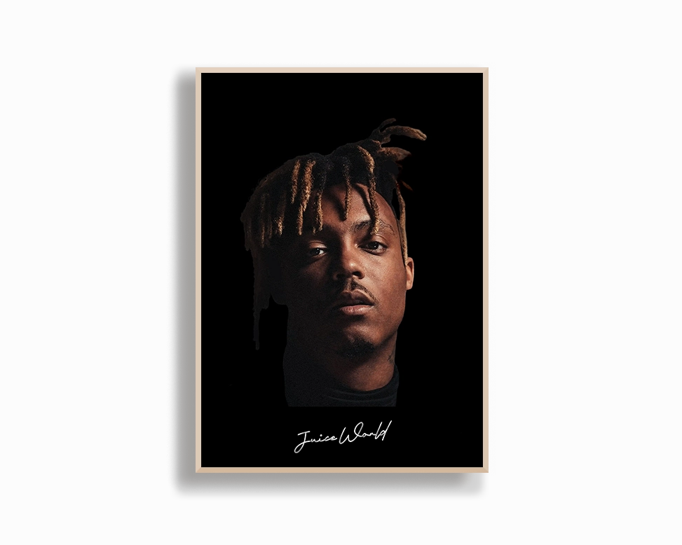 Big Head Retro Juice WRLD Black Portrait