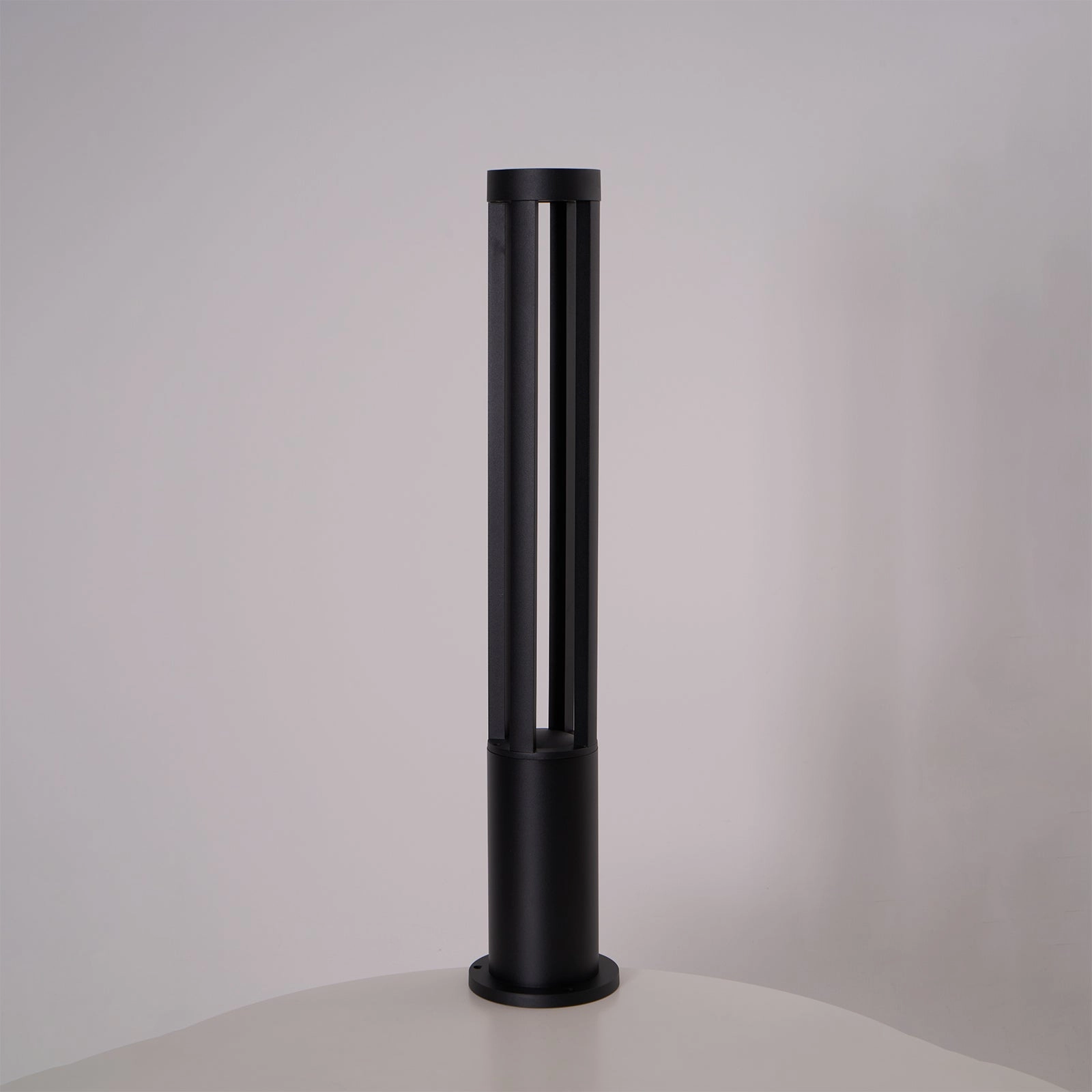 Black Cylindrical Garden Outdoor Light