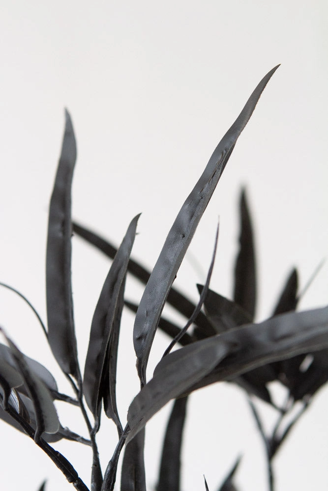 Black Faux Bamboo Plant
