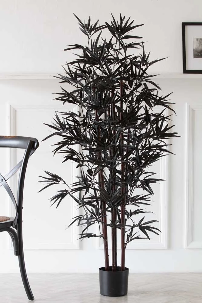 Black Faux Bamboo Plantdecorative vase ,Modern Ceramic Vase for Home Decoration 