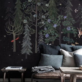 Black Forrest Wall Muralhome decor ,wall decor 