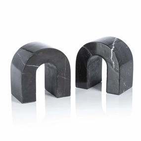 Black Marble Bookendnordic style desktop ornaments