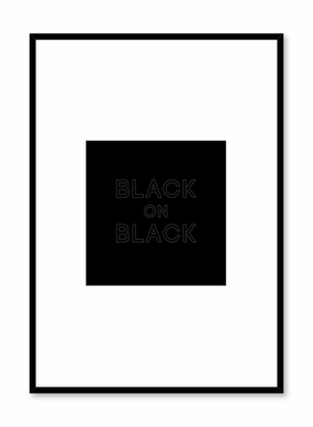 Black on Black, Posterpop culture themed posters