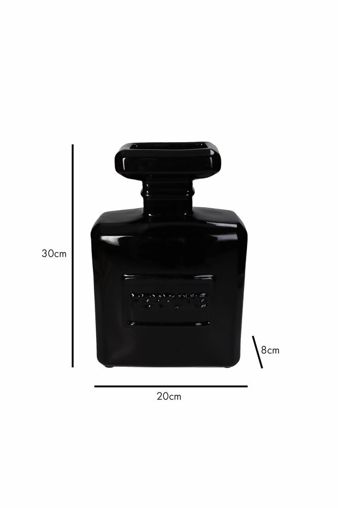 Black Perfume Bottle Vase